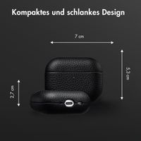 Accezz Echtes Leder Case Apple AirPods Pro 3 - Schwartz
