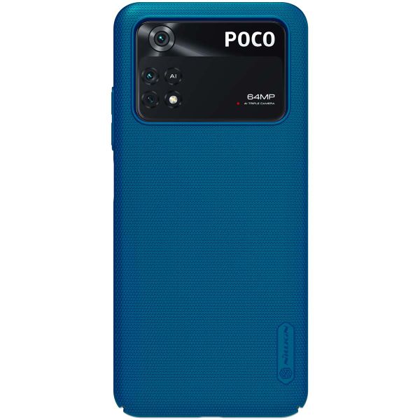 Nillkin Super Frosted Shield Case für das Xiaomi Poco M4 Pro 5G - Blau