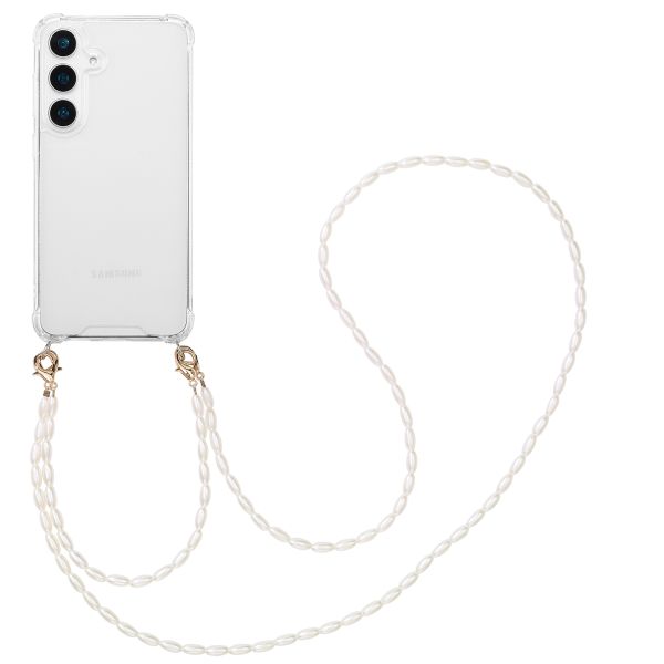 imoshion Handykette mit Perlen + Handgelenkschlaufe Samsung Galaxy S25 - Transparent