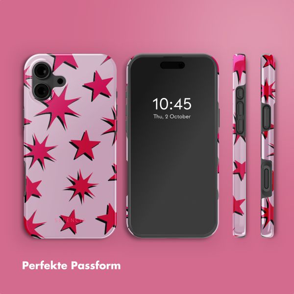 Selencia Vivid Rückabdeckung mit MagSafe iPhone 16 - Stars Rubine Red Light Pink