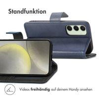 imoshion Luxuriöse Klapphülle Samsung Galaxy S24 FE - Dunkelblau