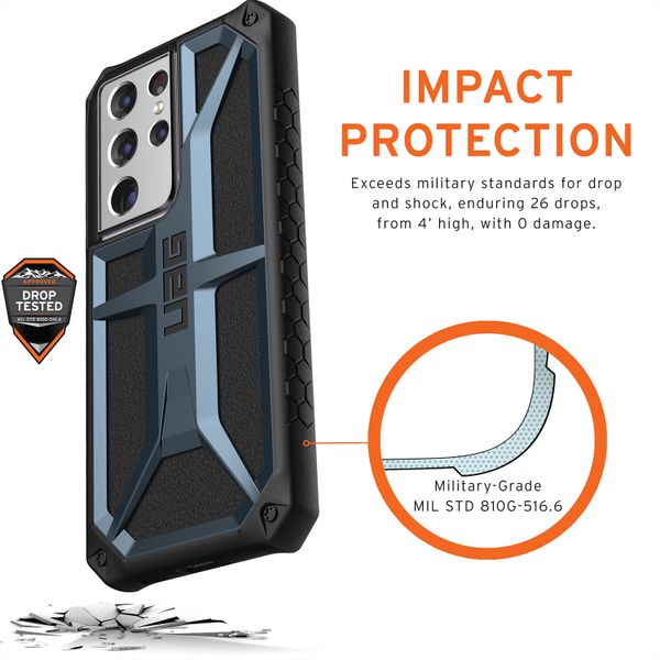 UAG Monarch Case für das Samsung Galaxy S21 Ultra - Blau