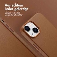 Accezz MagSafe Leather Backcover für das Apple iPhone 14 - Sienna Brown