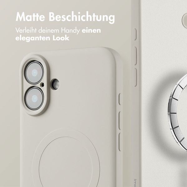 imoshion Color Back Cover mit MagSafe für das Apple iPhone 16 - Beige