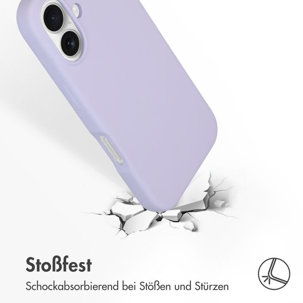Accezz Liquid Silikoncase mit MagSafe Apple iPhone 16 - Violett