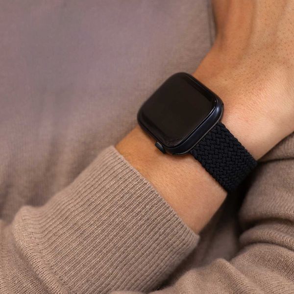 imoshion Gewebtes Nylonarmband für das Apple Watch Series 1 bis 11 / SE / Ultra (44/45/46/49 mm) - Dunkelgrau