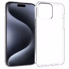 Accezz Clear TPU Backcover Apple iPhone 15 Pro Max - Transparent