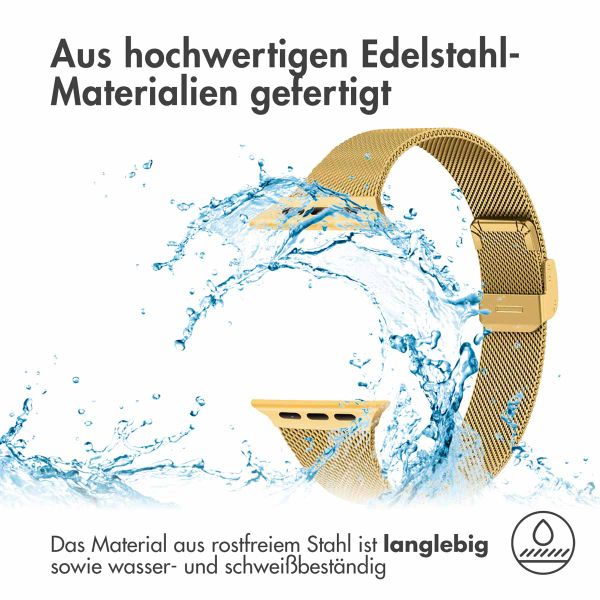 imoshion Mailändische Faltarmband für das Apple Watch Series 1 bis 9 / SE (38/40/41 mm) | Series 10 (42 mm) - Gold