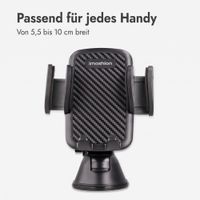 imoshion ﻿ Telefonhalter für das Auto - Verstellbar - Universell - Carbon - Armaturenbrett / Scheibe - Schwarz