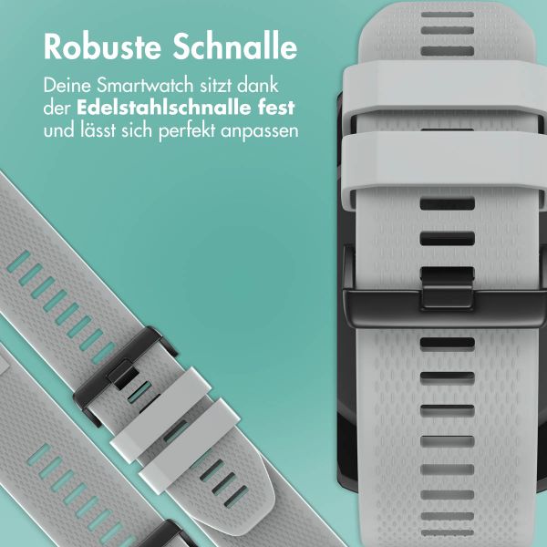 imoshion QuickFit® Silikonarmband -   Garmin 26 mm Anschluss - Grau