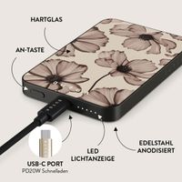 Burga Magnetische Powerbank 5.000 mAh - Geeignet für MagSafe und Qi2 - Barely Yours / Gunmetal