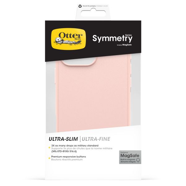 OtterBox Symmetry Case MagSafe für das iPhone 16 Pro Max - Ballet Shoes Rose