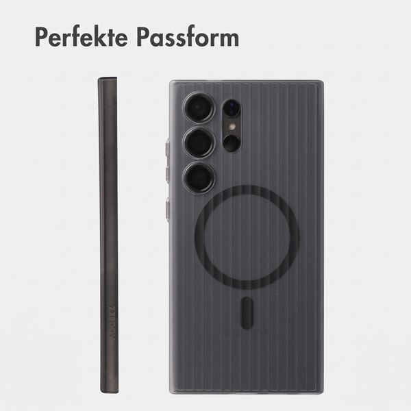 Accezz Lite Backcover mit MagSafe | Fluted | Samsung Galaxy S24 Ultra - Grau