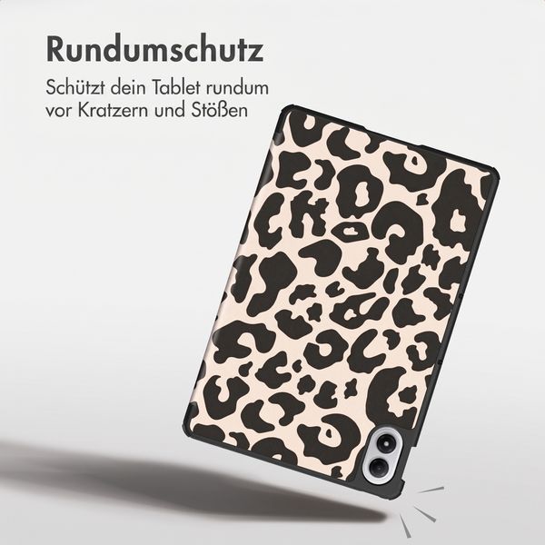 imoshion Design Trifold Klaphülle Xiaomi Redmi Pad 2 Pro / Poco Pad M1 - Leopard