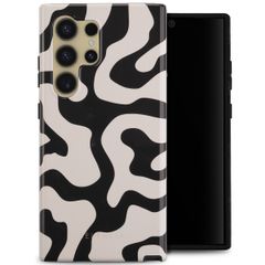 Selencia Vivid Back Cover Samsung Galaxy S24 Ultra - Art Wave Black