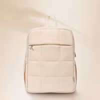 Selencia Vaya Puffy Laptop Rucksack 16 Zoll - Soft Ivory
