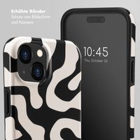 Selencia Vivid Back Cover Apple iPhone 15 - Art Wave Black