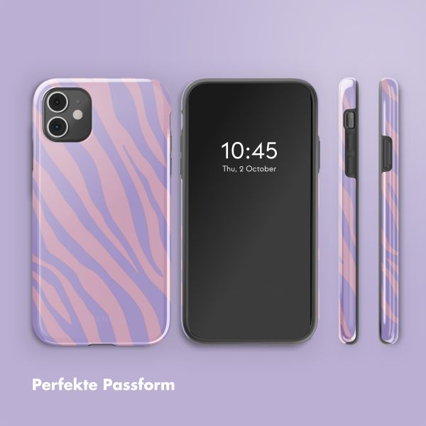 Selencia Vivid Backcover iPhone 11 - Zebra Light Pink Lilac