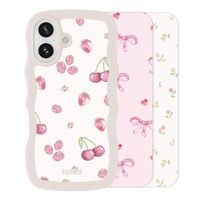 Holdit Print Pack für das Apple iPhone 16 - Pink Breeze