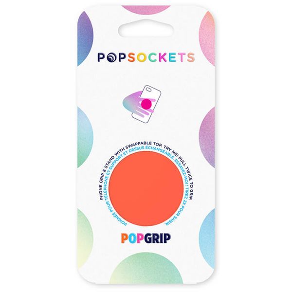 PopSockets PopGrip - Abnehmbar - Neon Electric Orange