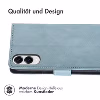 imoshion Luxuriöse Klapphülle Samsung Galaxy S25 Edge - Hellblau