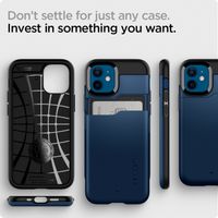 Spigen Slim Armor CS Case für das iPhone 12 Mini - Dunkelblau