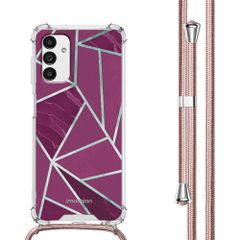 imoshion Design Hülle mit Band Samsung Galaxy A13 (5G) - Bordeaux Graphic
