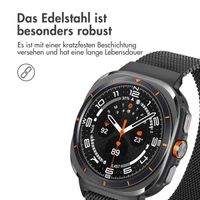 imoshion Magnetisches Milanaise Armband für das  Samsung Galaxy Watch Ultra (2024/2025) - Schwarz