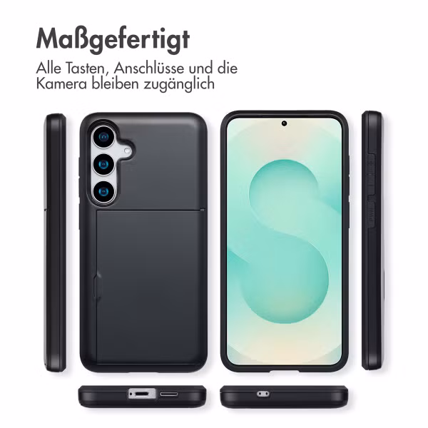 imoshion Backcover mit Kartenfach Samsung Galaxy S25 Plus - Schwarz