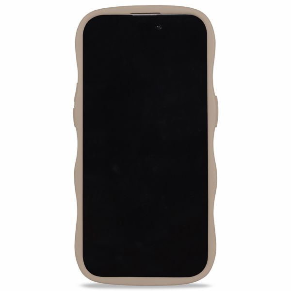 Holdit Wavy Case für das Apple iPhone 15 Pro Max - Mocha Brown / Transparent