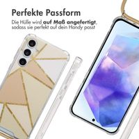 imoshion Design Hülle mit Band Samsung Galaxy A55 - Beige Graphic