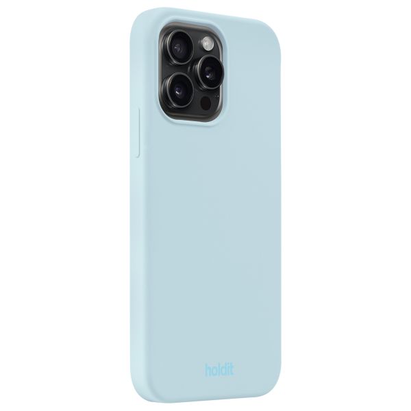 Holdit Silicone Case Apple iPhone 15 Pro Max - Mineral Blue