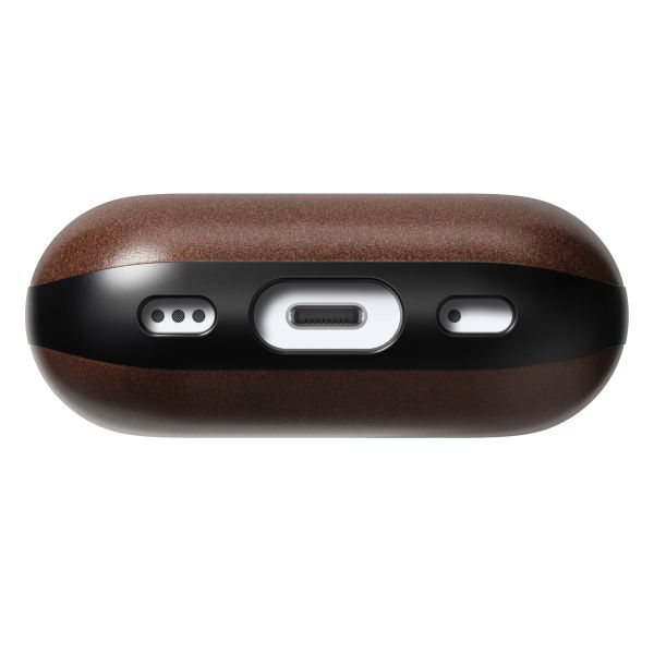 Nomad Horween Leather Case für das Apple AirPods Pro 2 - Rustic Brown