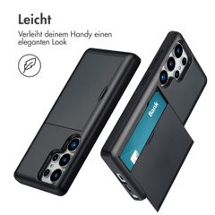 imoshion Backcover mit Kartenfach Samsung Galaxy S25 Ultra - Schwarz