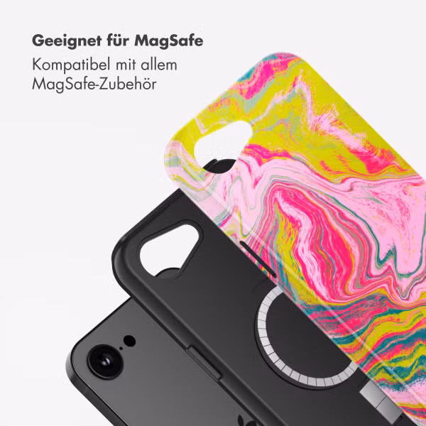 Selencia Vivid Rückabdeckung mit MagSafe Apple iPhone 16e - Marble Pink