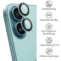 imoshion 2er-Pack Objektivschutz für Kamera für das Apple iPhone 16 / 16 Plus - Teal