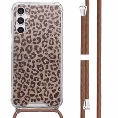 imoshion Design Hülle mit Band Samsung Galaxy A15 (5G) - Leopard Mood