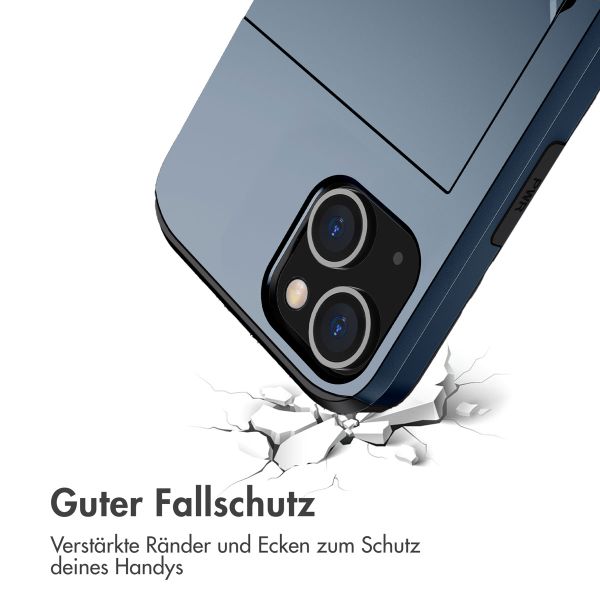 imoshion Backcover mit Kartenfach Apple iPhone 13 - Dunkelblau