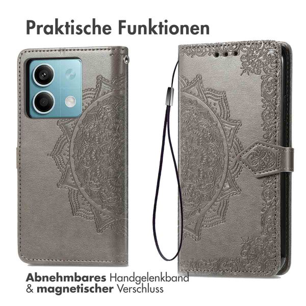imoshion Mandala Klapphülle Xiaomi Redmi Note 13 (5G) - Grau