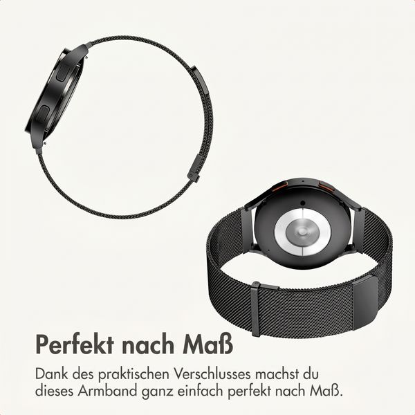 imoshion Mailändische Magnetarmband -   Universelle 18 mm Anschluss - Schwarz