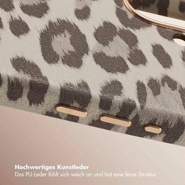 Selencia Sabi Backcover Leopardenmuster mit MagSafe Apple iPhone 17 - Soft Ivory