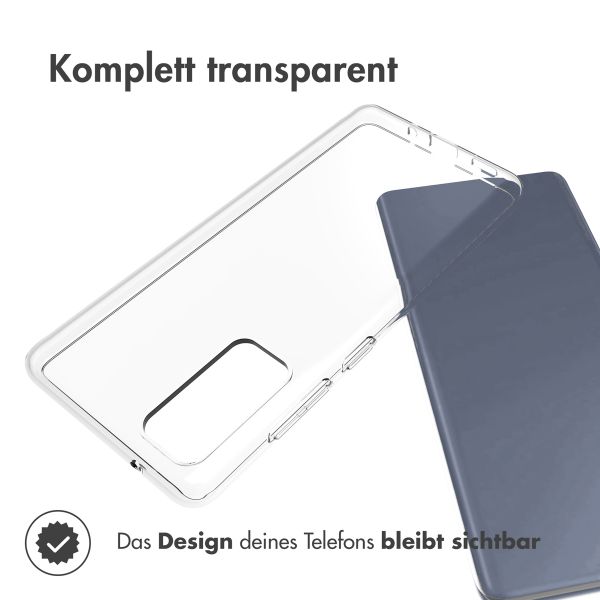 Accezz TPU Clear Cover Transparent für das Samsung Galaxy S20 FE