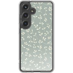 imoshion Design Hülle Samsung Galaxy S25 - Smoke Green Flowers