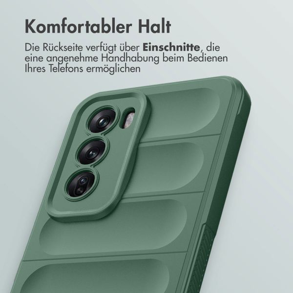 imoshion EasyGrip Back Cover für das Oppo Reno 12 Pro - Dunkelgrün