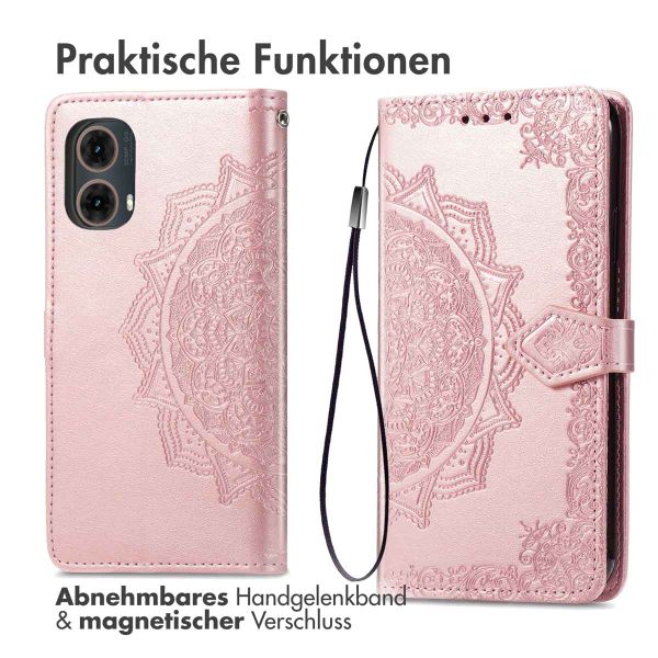 imoshion Mandala Klapphülle Motorola Moto G85 - Rosé gold