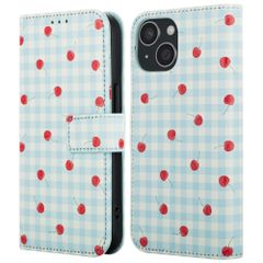 imoshion Design Klapphülle Apple iPhone 14 - Cherry Check