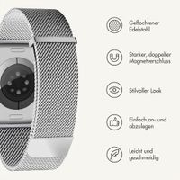 imoshion Mailändische Magnetarmband für Apple Watch | 44/45/46/49 mm - Silber