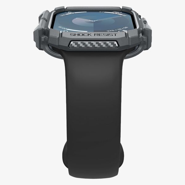 Spigen Rugged Armor™ Hülle für die Apple Watch Series 10 - 46 mm - Dunkelgrau