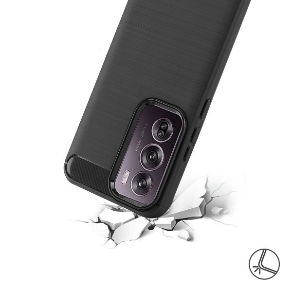imoshion Brushed Back Cover Oppo Reno 12 - Schwarz