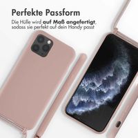 imoshion Silikonhülle mit Band für das iPhone 11 Pro - Sand Pink